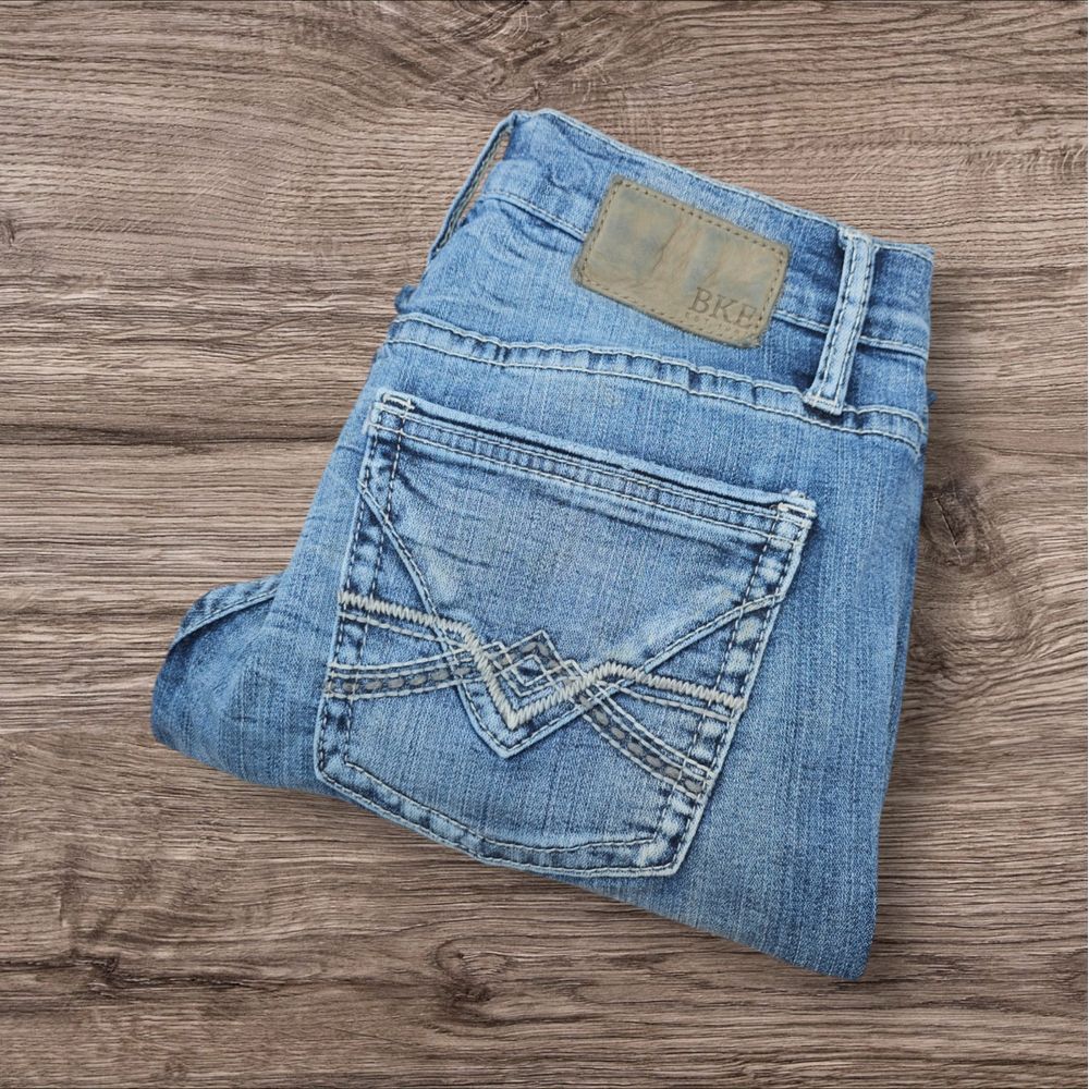 Buckle Blue Bootcut Jeans